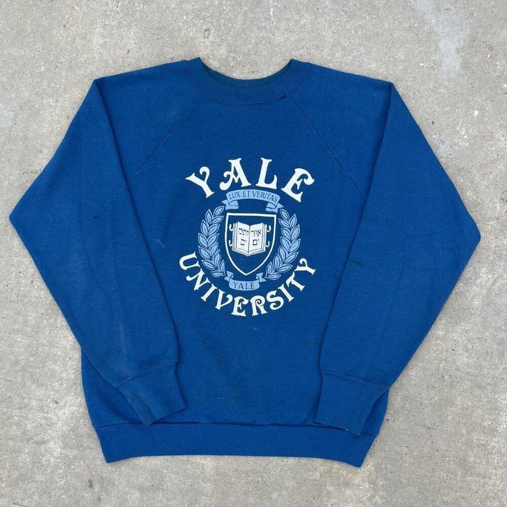 Yale University Collegiate Retro Fan Sweatshirt - Picture 1 of 4